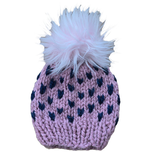 Tiny Hearts Cotton Candy Beanie
