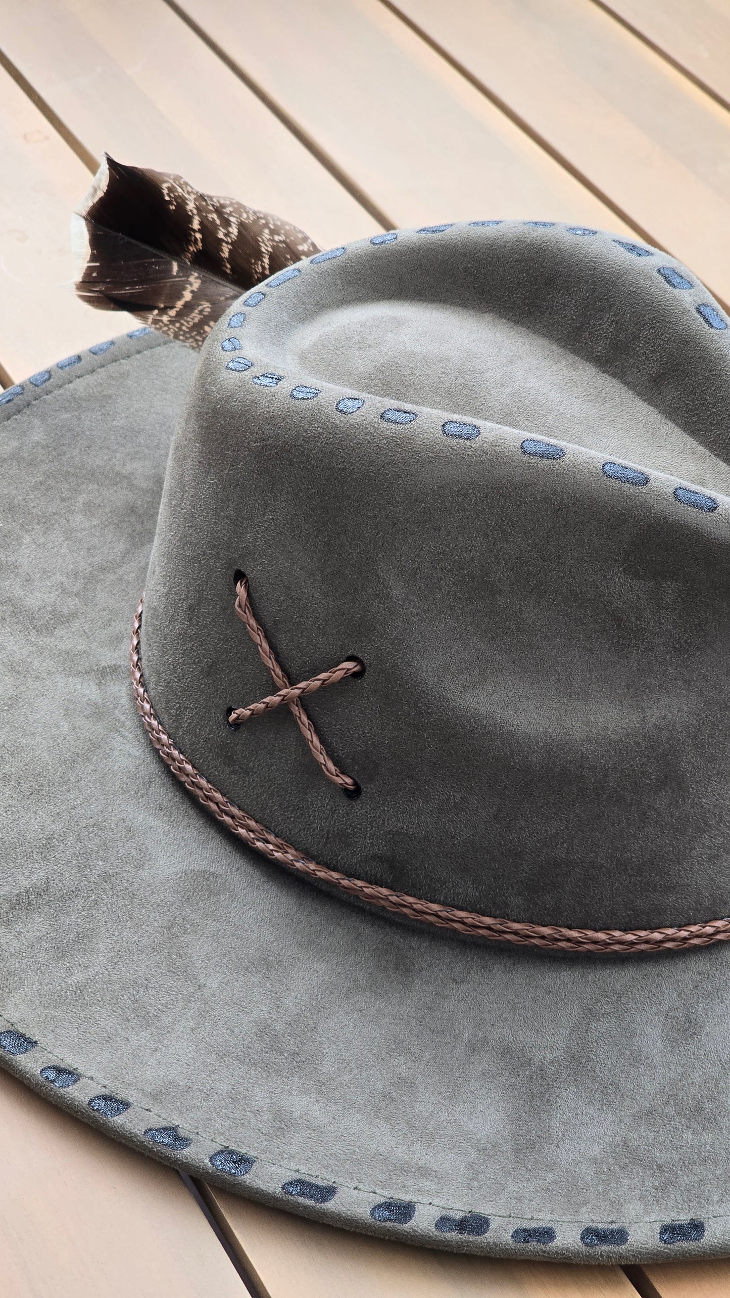 Evergreen Feather Fedora